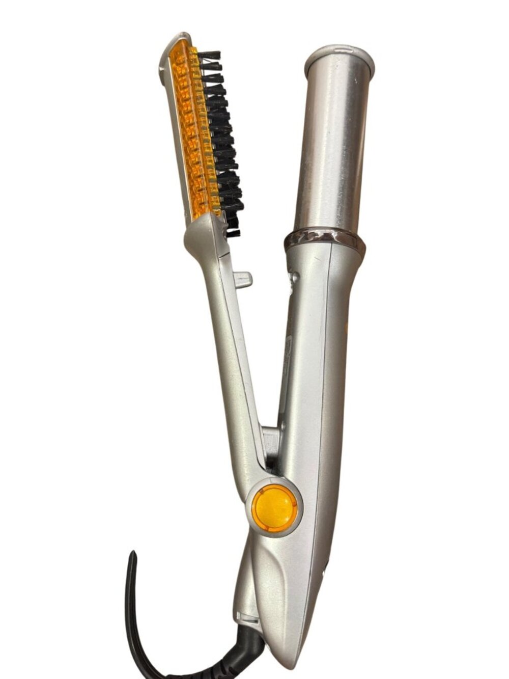 InStyler Rotating Iron With Heated Barrel & Brush Silver Multi-Setting Power Con